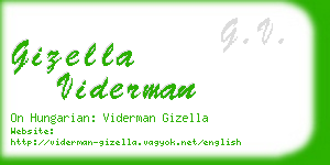 gizella viderman business card
